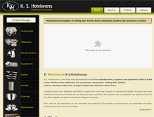 Tablet Screenshot of kshotelwares.com